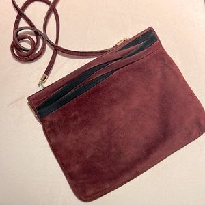 Vintage Salvatore Ferragamo Suede Crossbody